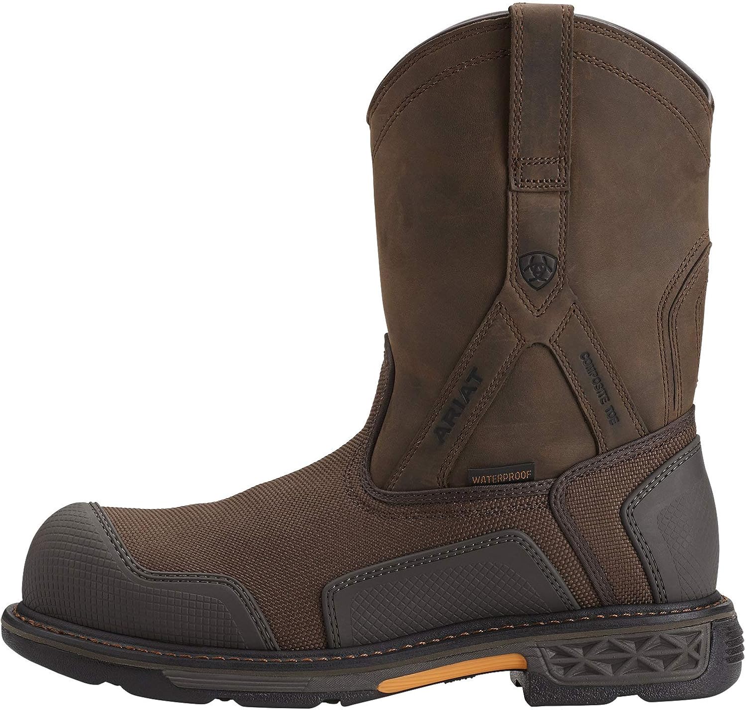 Мужские рабочие ботинки Ariat Overdrive Xtr с водонепроницаемым композитным носком, коричневый — фото 3