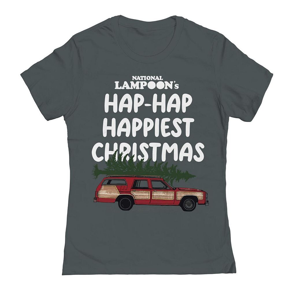 

Футболка с рисунком «Самое счастливое Рождество младшего» от National Lampoon's Christmas Vacation Licensed Character, цвет Heavy Metal