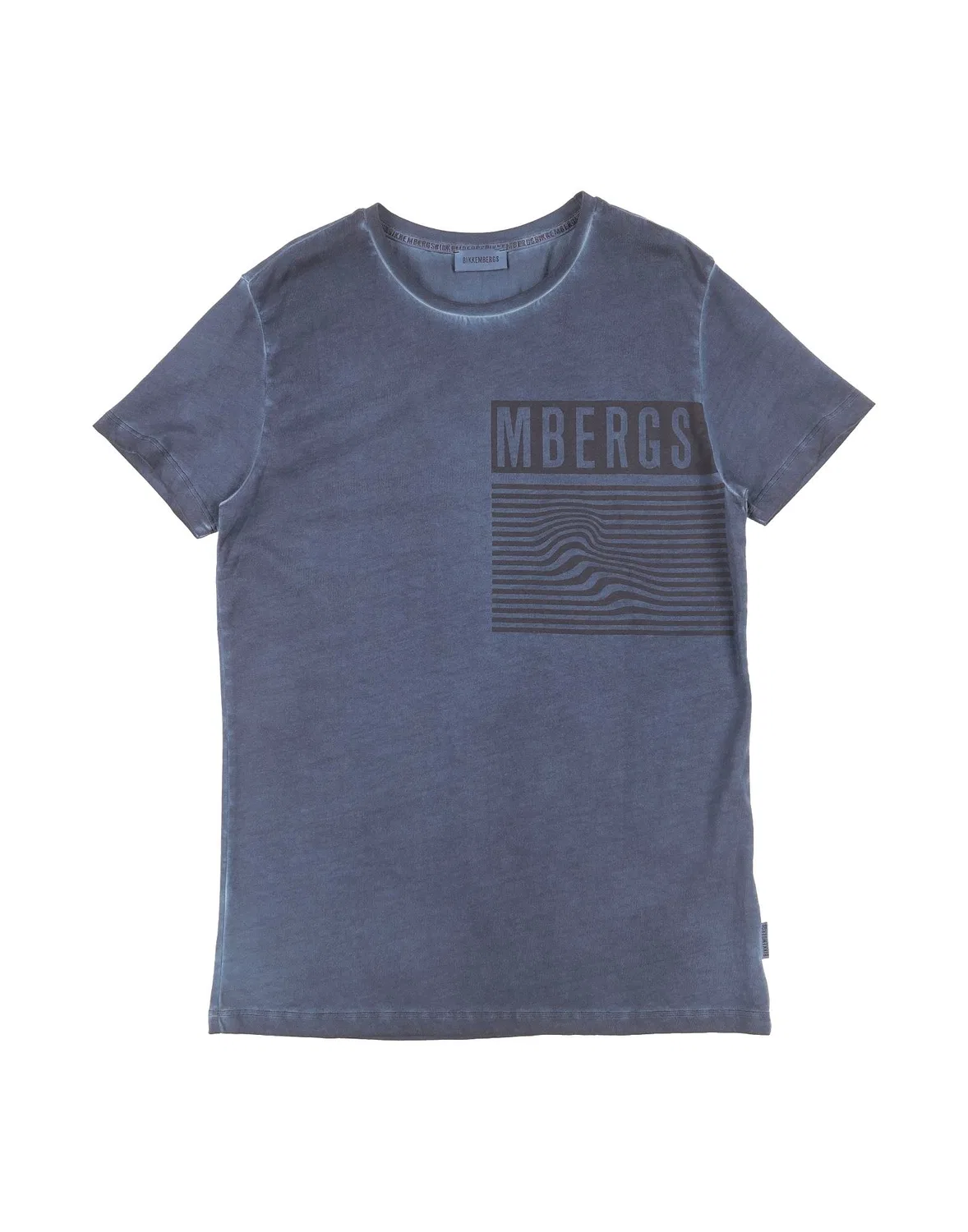 Детская футболка с принтом Bikkembergs, темно‑синий
