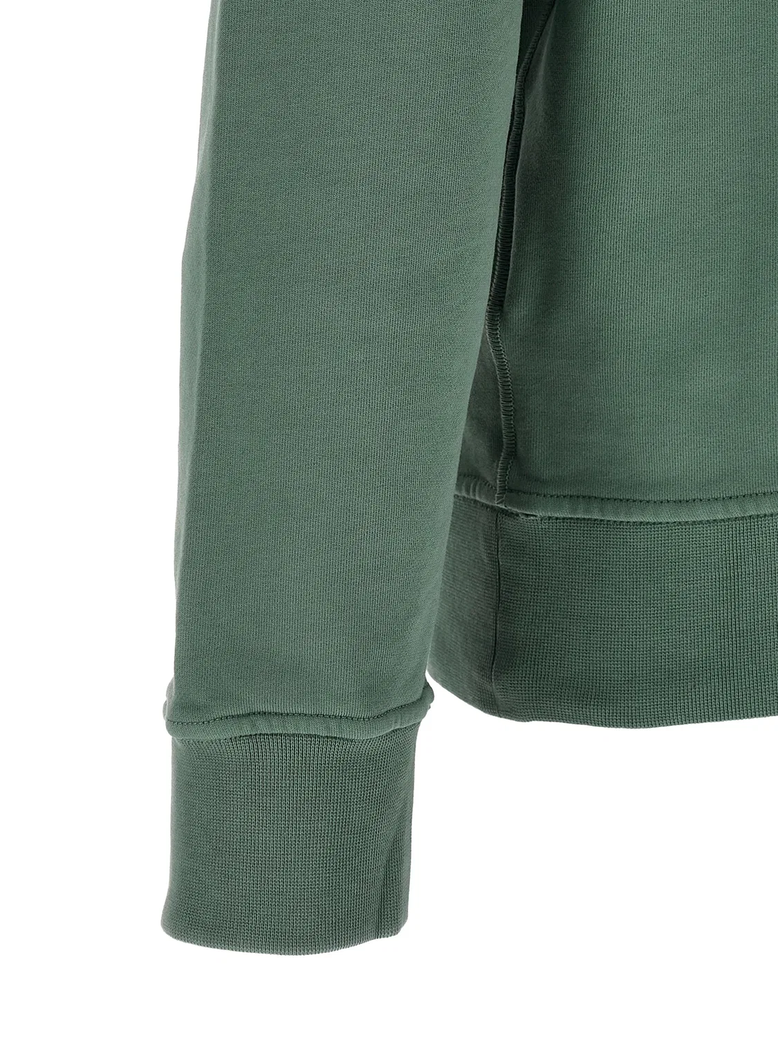 Худи 6100062 из органического хлопка Stone Island, зеленый — фото 3