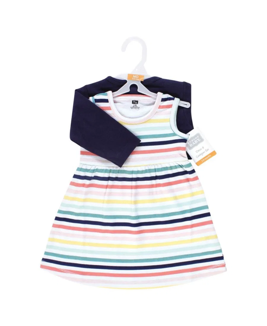 Комплект из платья и кардигана Hudson Baby Sunset Stripe, Sunset Stripe — фото 2