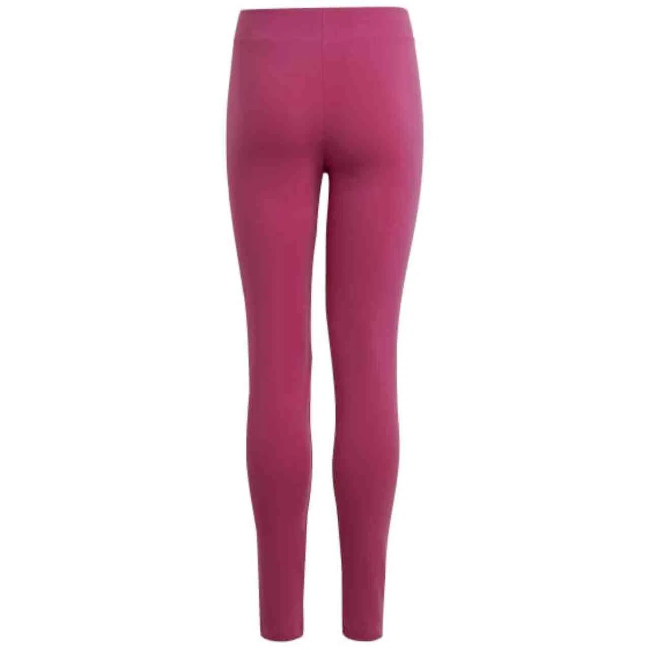 Детские леггинсы хлопковые Linear Logo Cotton Tights Adidas, Rosa Burgunderrot Lila — фото 2