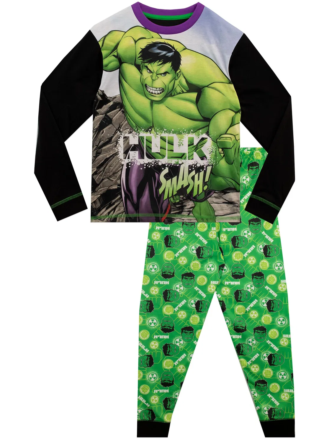 Пижама с супергероем Hulk Character, зеленая