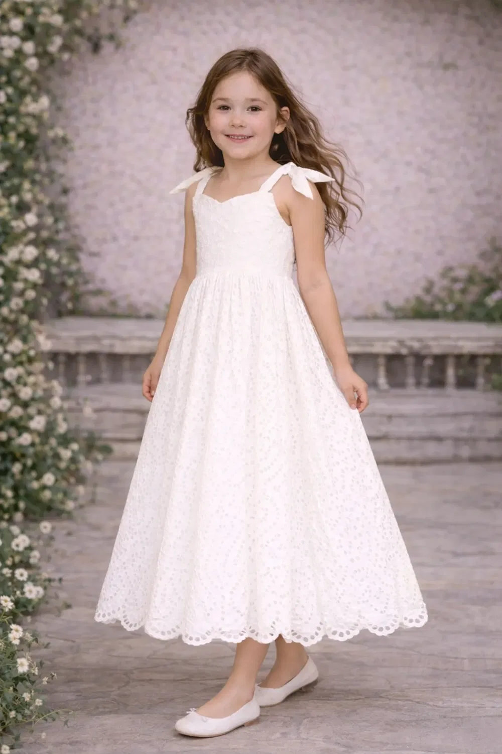 Детское платье для девочек Kiera Lilly + Bo, White