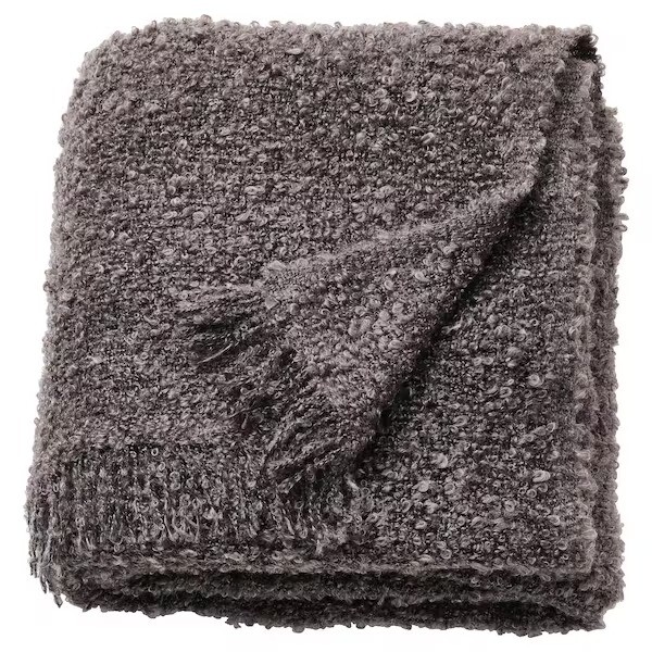 

Плед IKEA Sandbrodd, 130x170 см, темно-серый