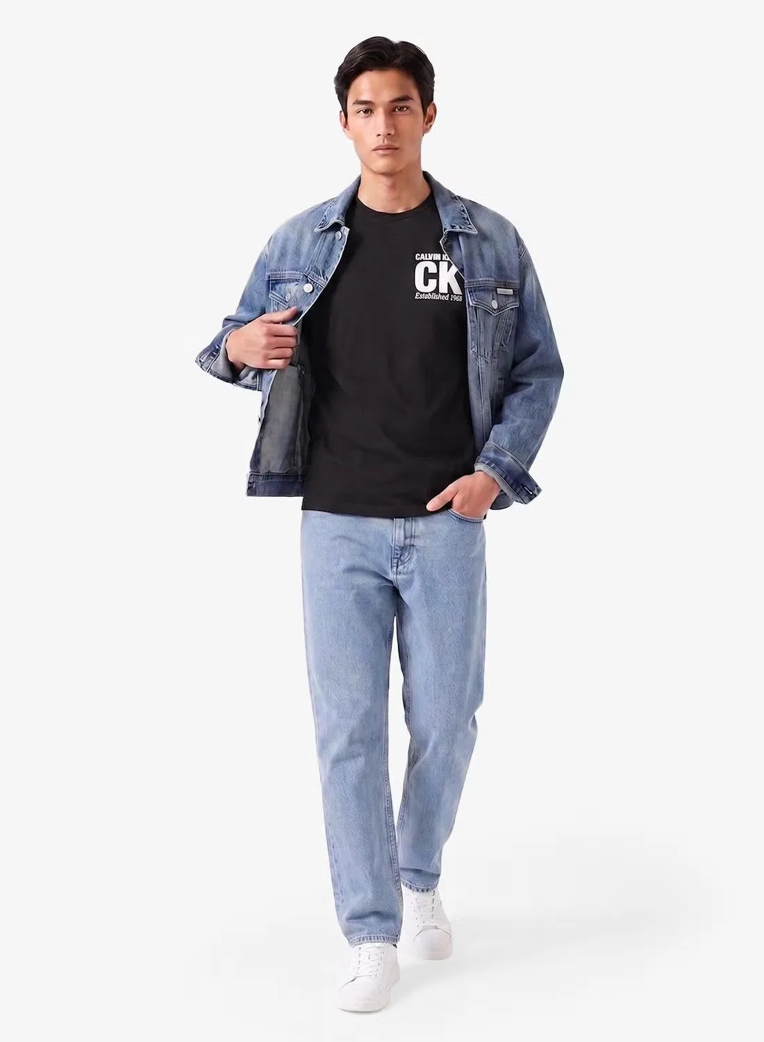 Футболка с принтом с круглым вырезом Calvin Klein, черный