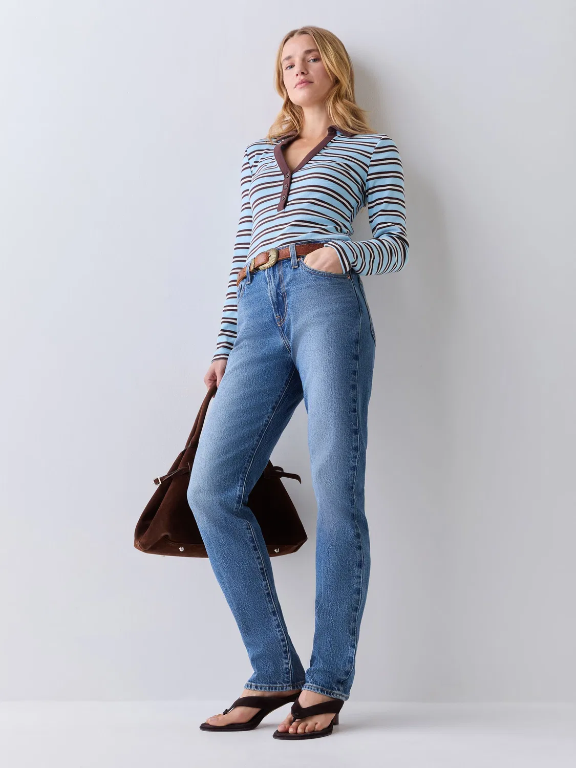 Джинсы Wedgie Slim Levi's, Blue City