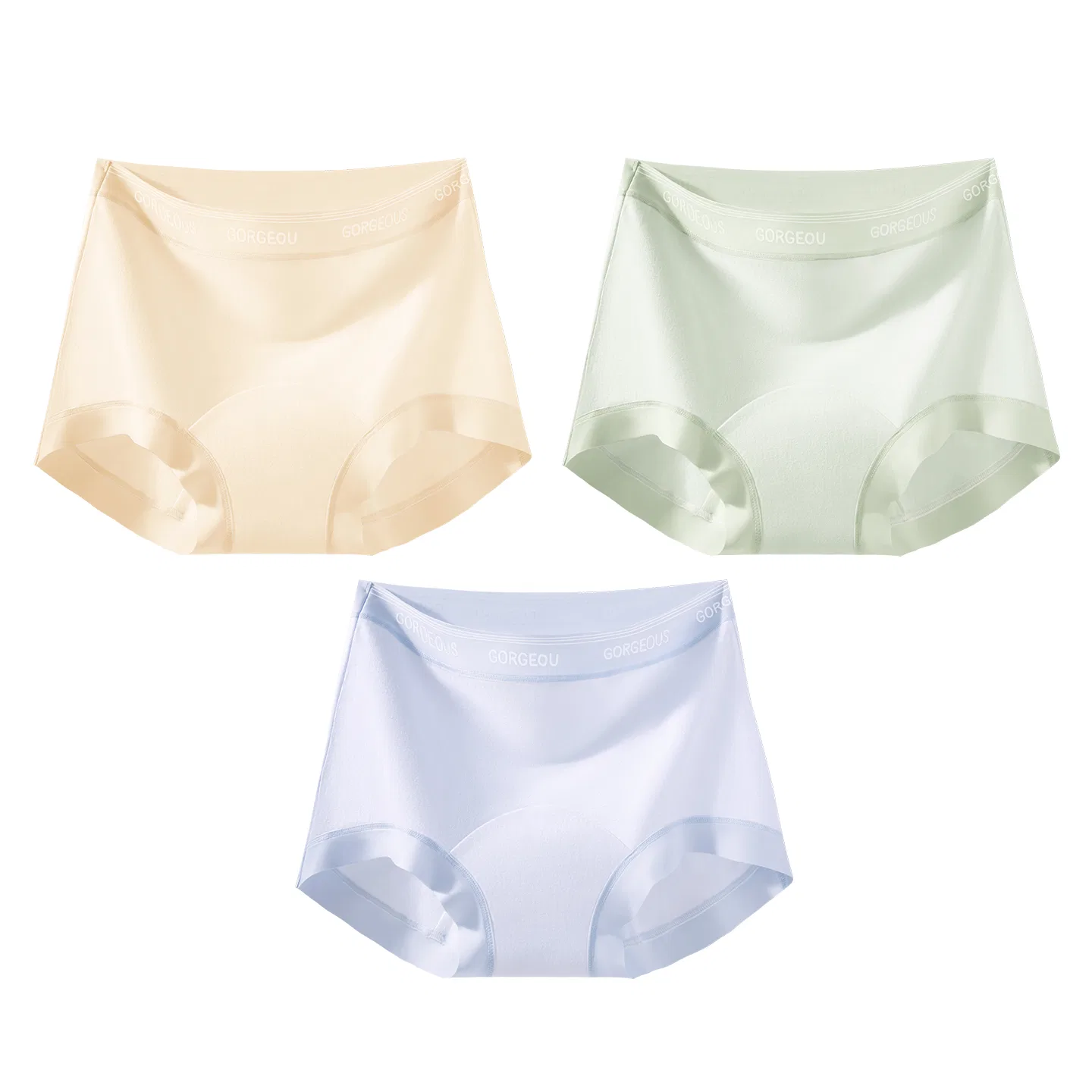 Детские боксеры для девочек хлопковые Red bean, Peach Pink+Blue+Yellow — фото 3