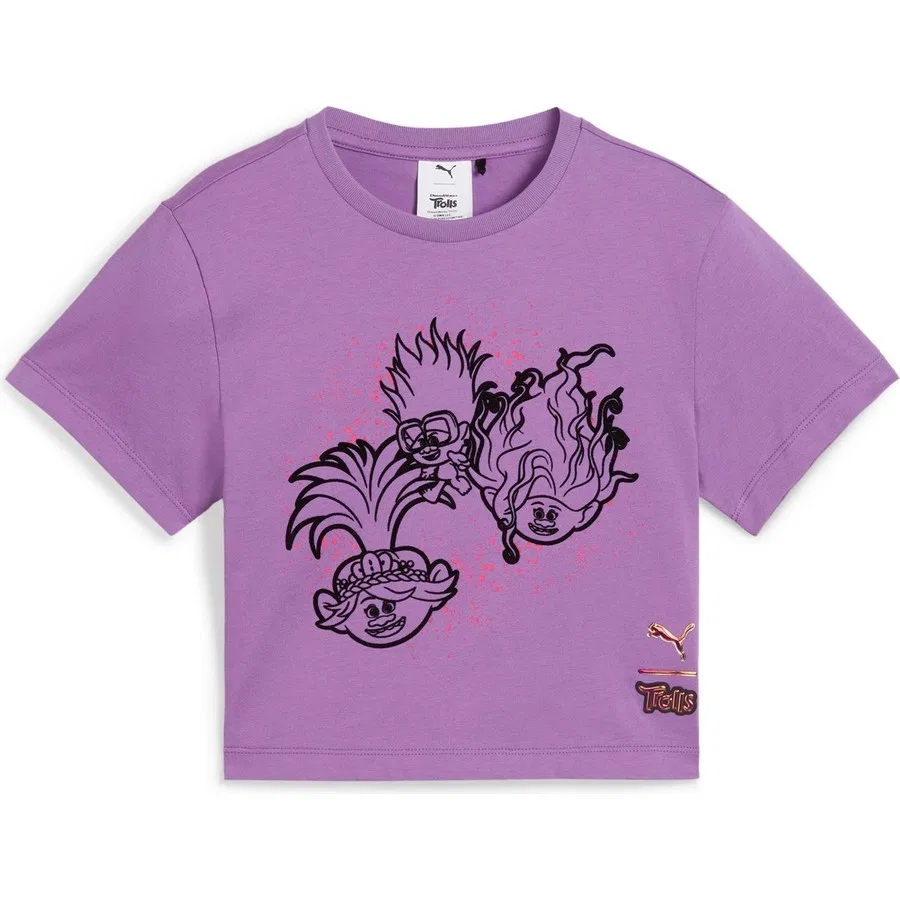 Детская футболка с графическим принтом X Trlls Graphic Tee Puma, Фиолетовый