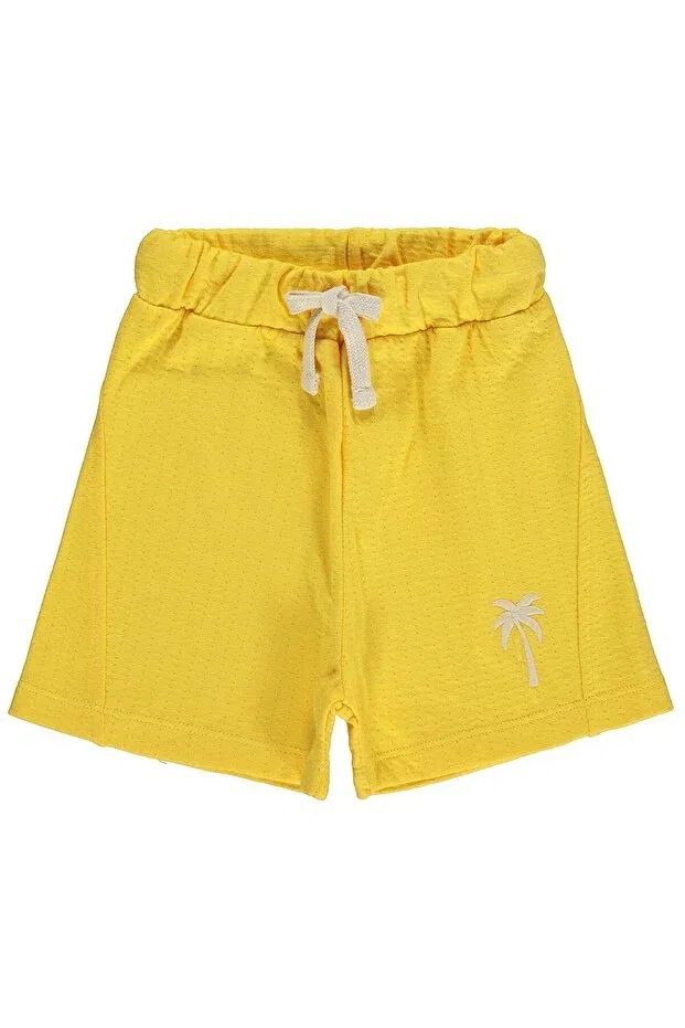 Детские шорты для мальчиков с принтом Palm tree printed capri Civil Boys, Yellow