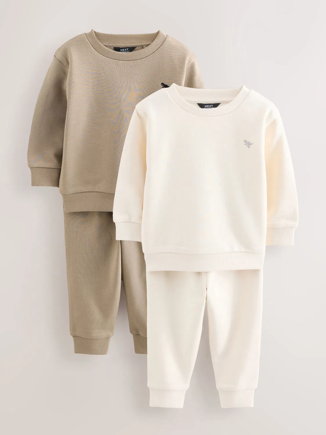 Комплект из толстовки и джоггеров, 2 шт Next, Off White/Cement — фото 3
