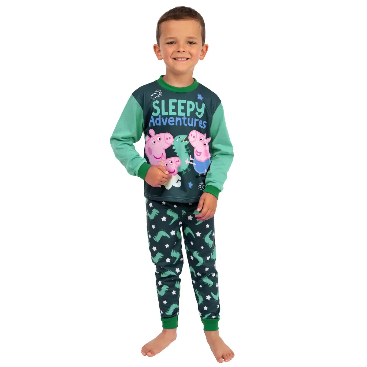 Детская пижама George Pig Sleepy Adventures Peppa Pig, Green — фото 2