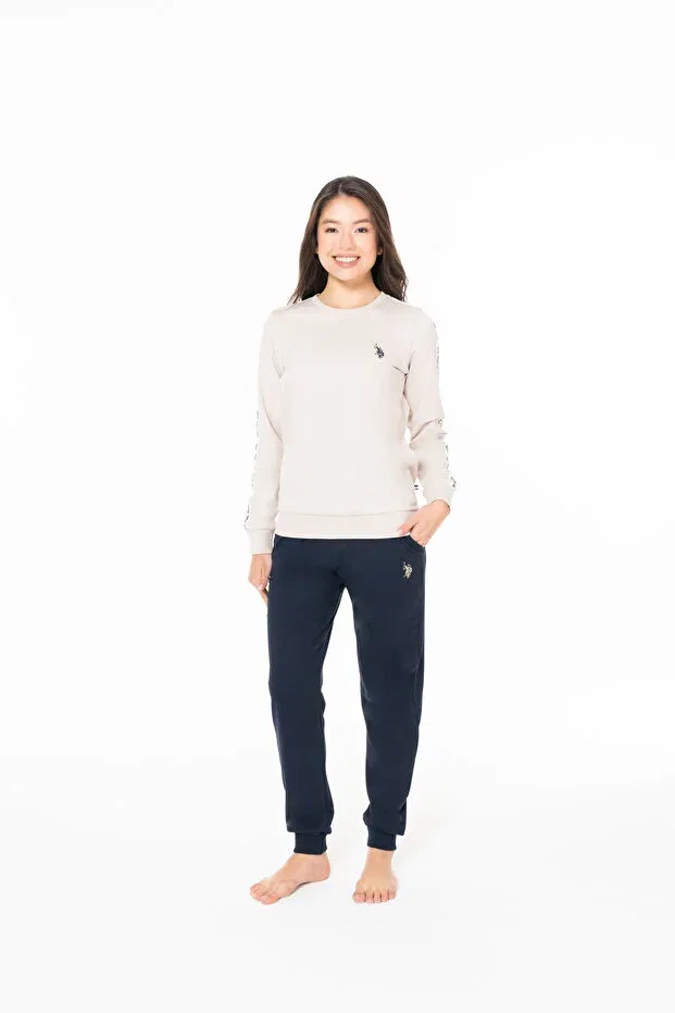 Женский комплект пижам с принтом U.S. Polo Assn., Beige