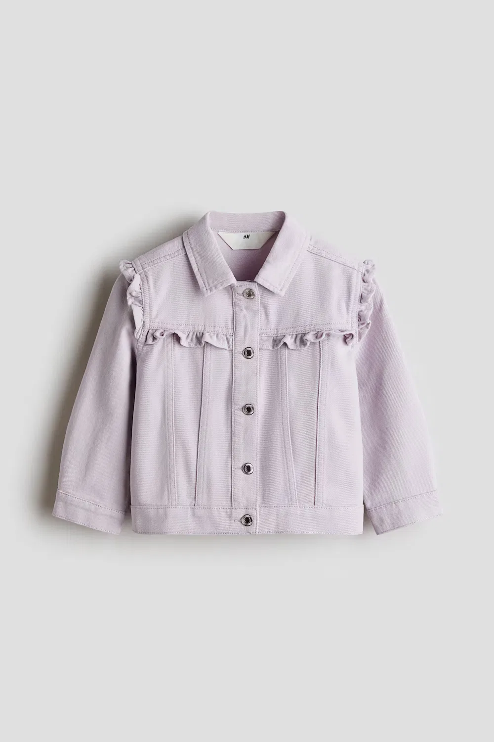 Твиловый жакет с оборками H&M, Flieder