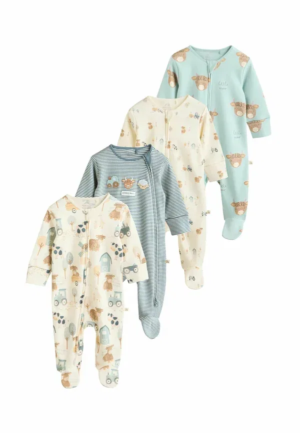 Комплект из 4 ползунков с принтом Animals Baby Hamish Sleepsuits Next, Minerals