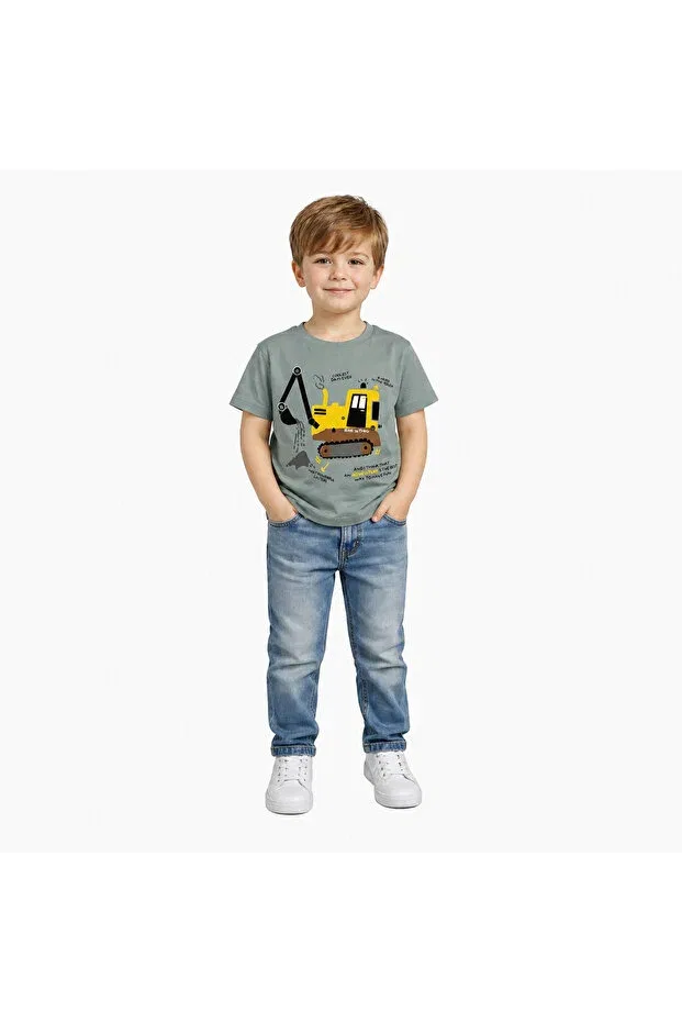 Детская футболка для мальчиков хлопковая Yale Kids, Petrol Blue
