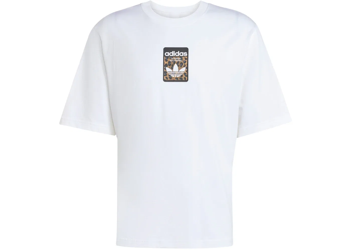 Мужская футболка оверсайз с принтом Adidas, White