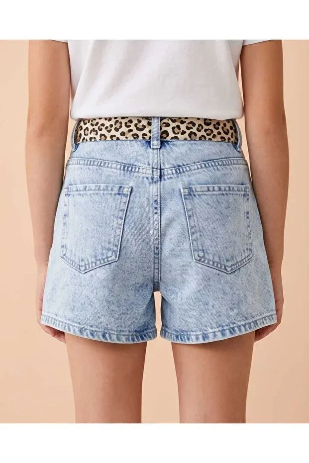 Детские шорты для девочек джинсовые с принтом Minnie Mouse Lcw Steps, Blue — фото 2
