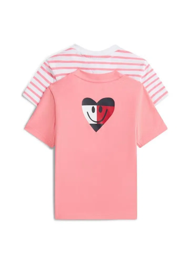 Комплект футболок с принтом смайлик 2-Pack Tommy Hilfiger, тропикал блаш — фото 3