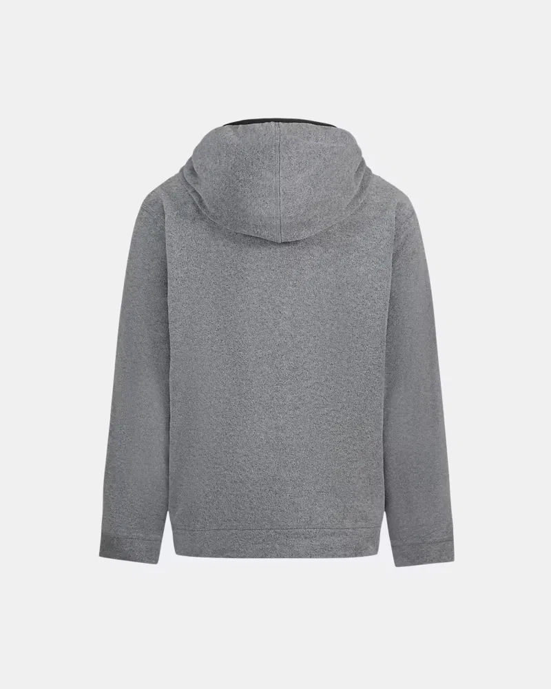 Худи для мальчиков из теплого микрофлиса с карманом-кенгуру Microfleece Hundo UnderArmour, Castlerock/Green Citrine — фото 3
