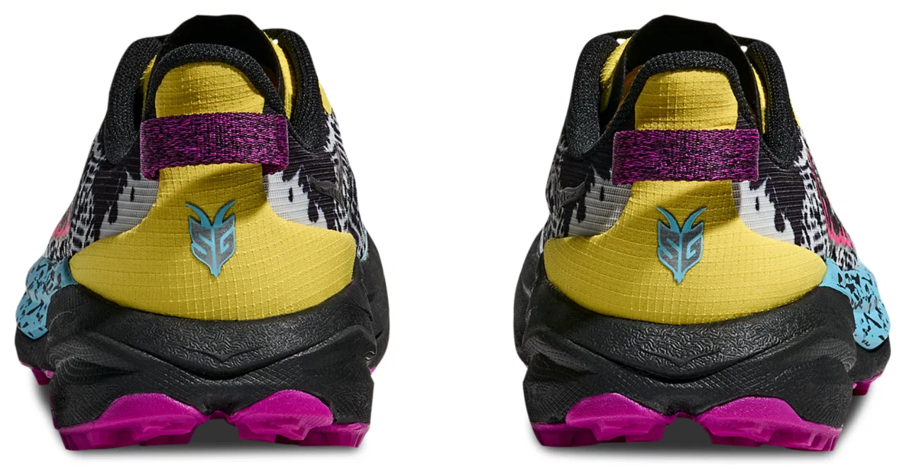 Кроссовки для девочек Speedgoat 6 HOKA, цвет Electric Lemon/Black — фото 3