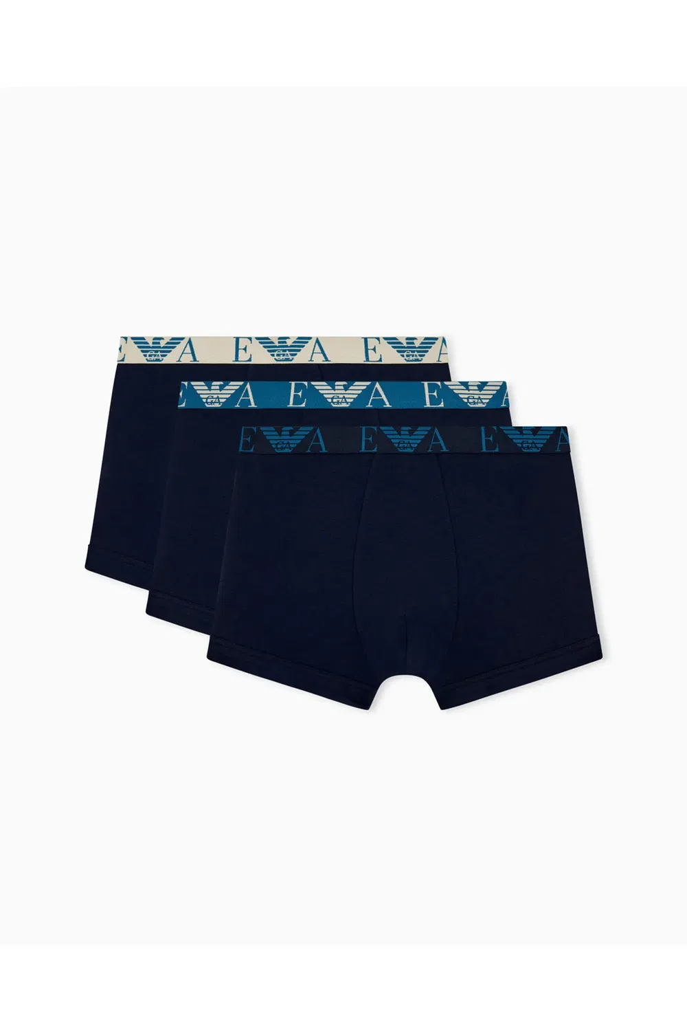 Трусы хлопковые 3 шт Emporio Armani, Navy