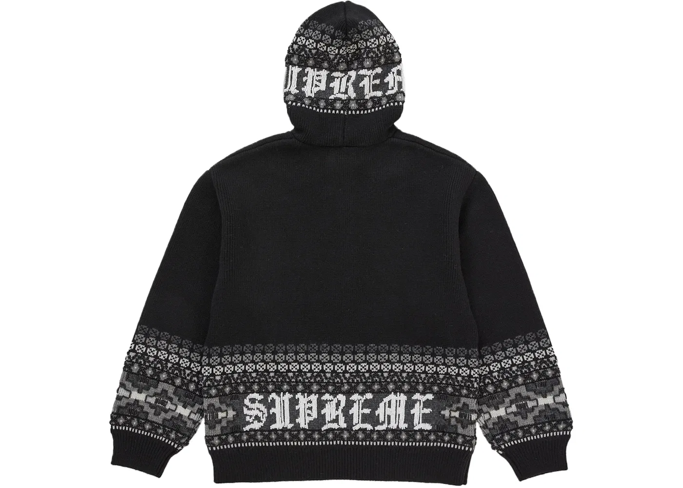 Мужское худи с бисером Supreme Sweater, Black — фото 2