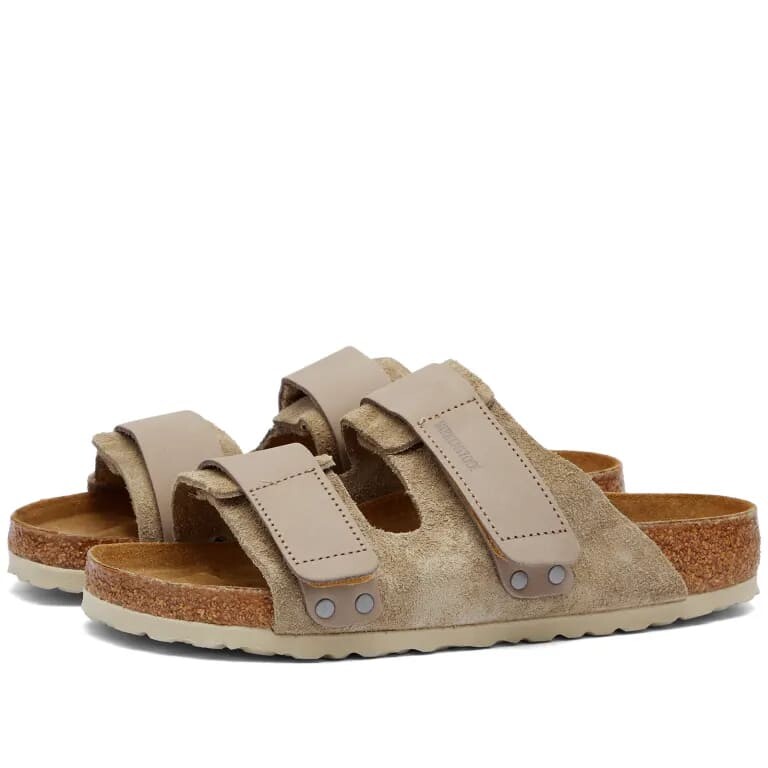 Сандалии Birkenstock Uji Nubuck, серо-бежевый — фото 4