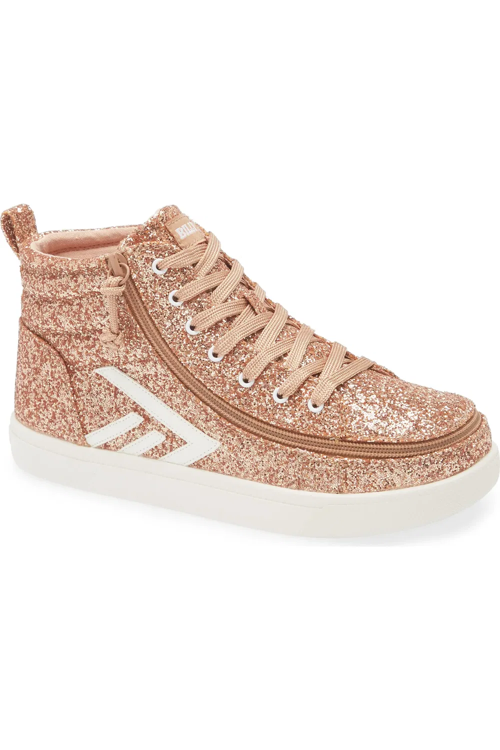 Кроссовки детские с блестками Billy Classic Glitter High Top BILLY Footwear, Rose Gold