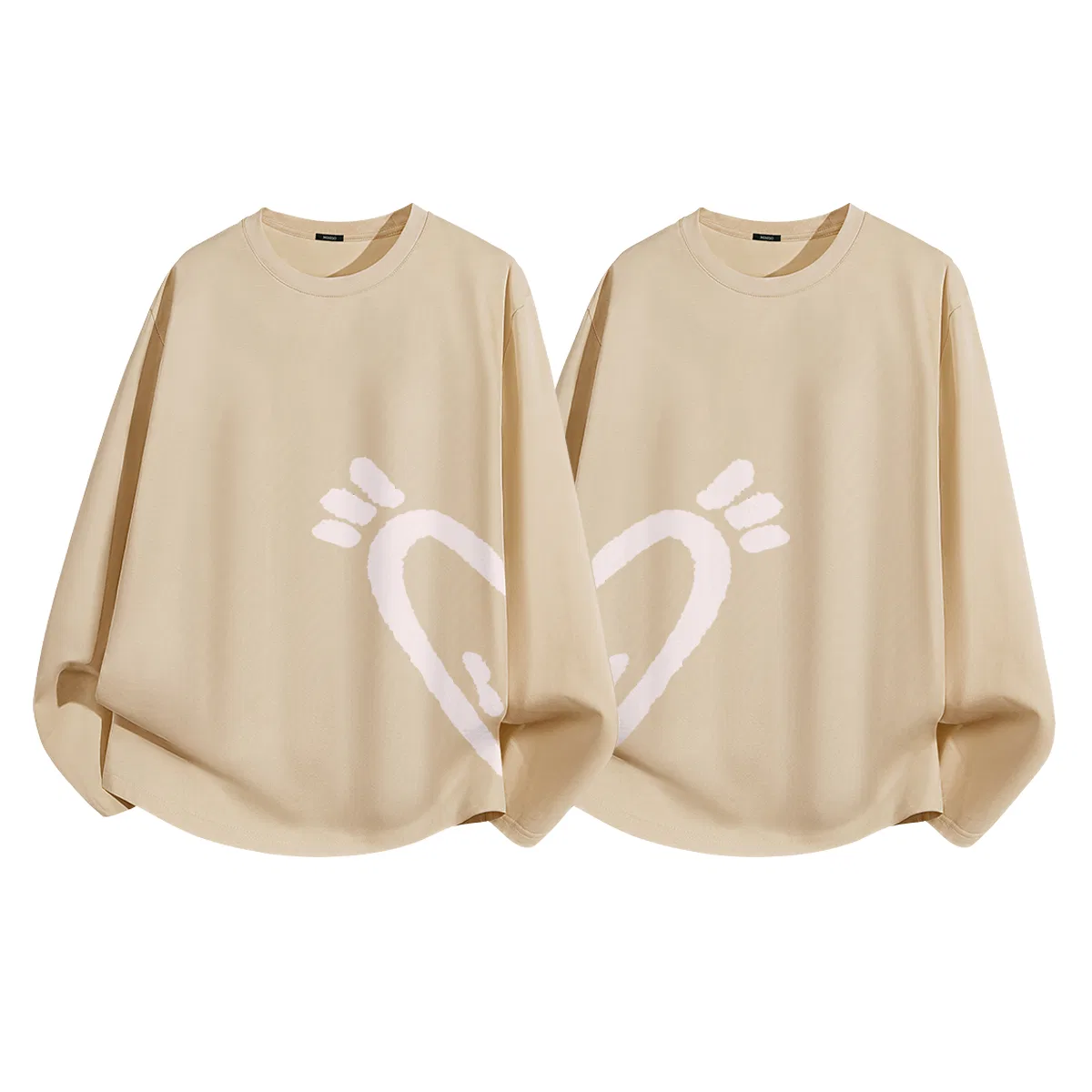 Детская футболка с длинным рукавом, [2 Pack] MINISO, Khaki