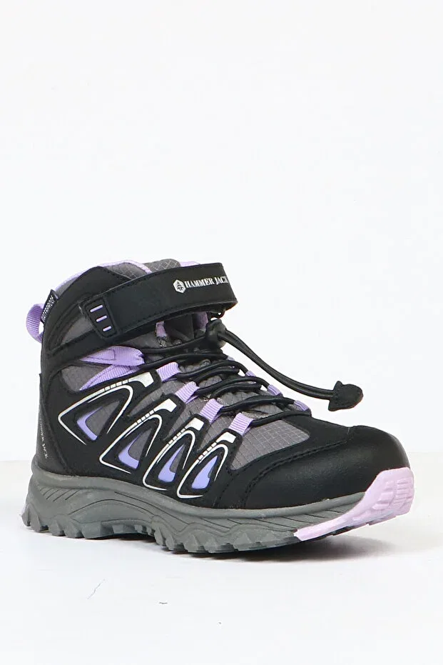 Детские ботинки для девочек водонепроницаемые с принтом Celos waterproof lilac outdoor kids boots Hammer Jack, Lilac — фото 2