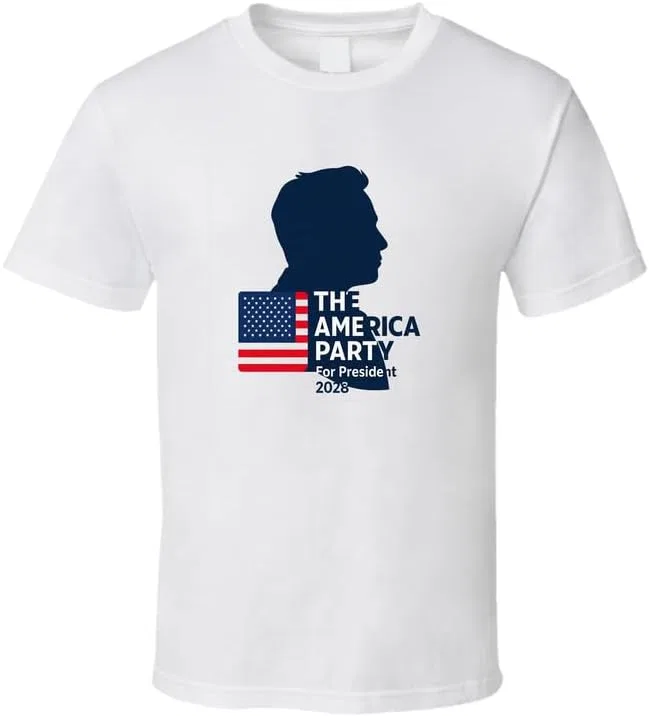 Мужская хлопковая футболка The America Party Gildan, White
