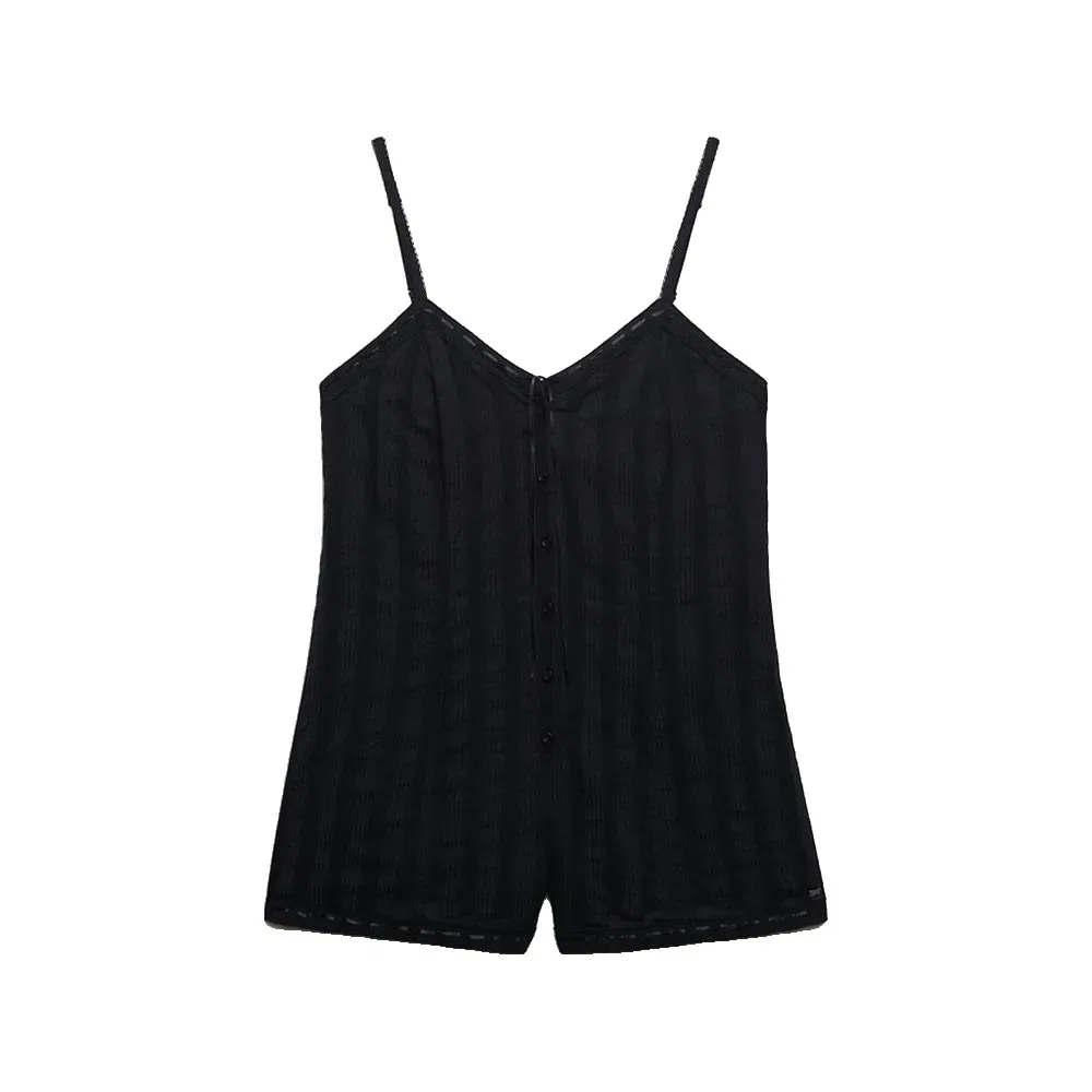 Комбинезон без рукавов Lace Cami Superdry, черный