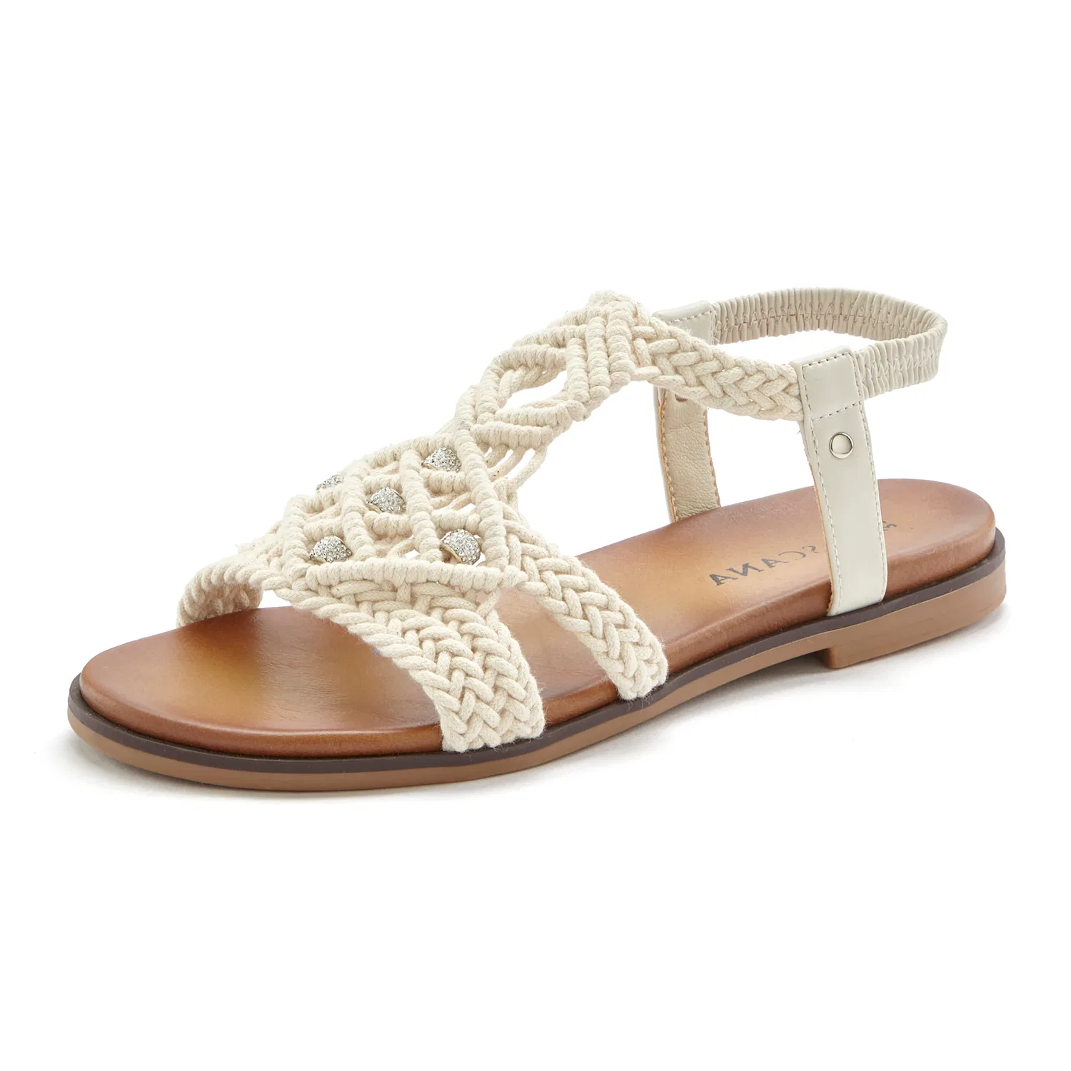 Детские сандалии с блестками LASCANA, Creme