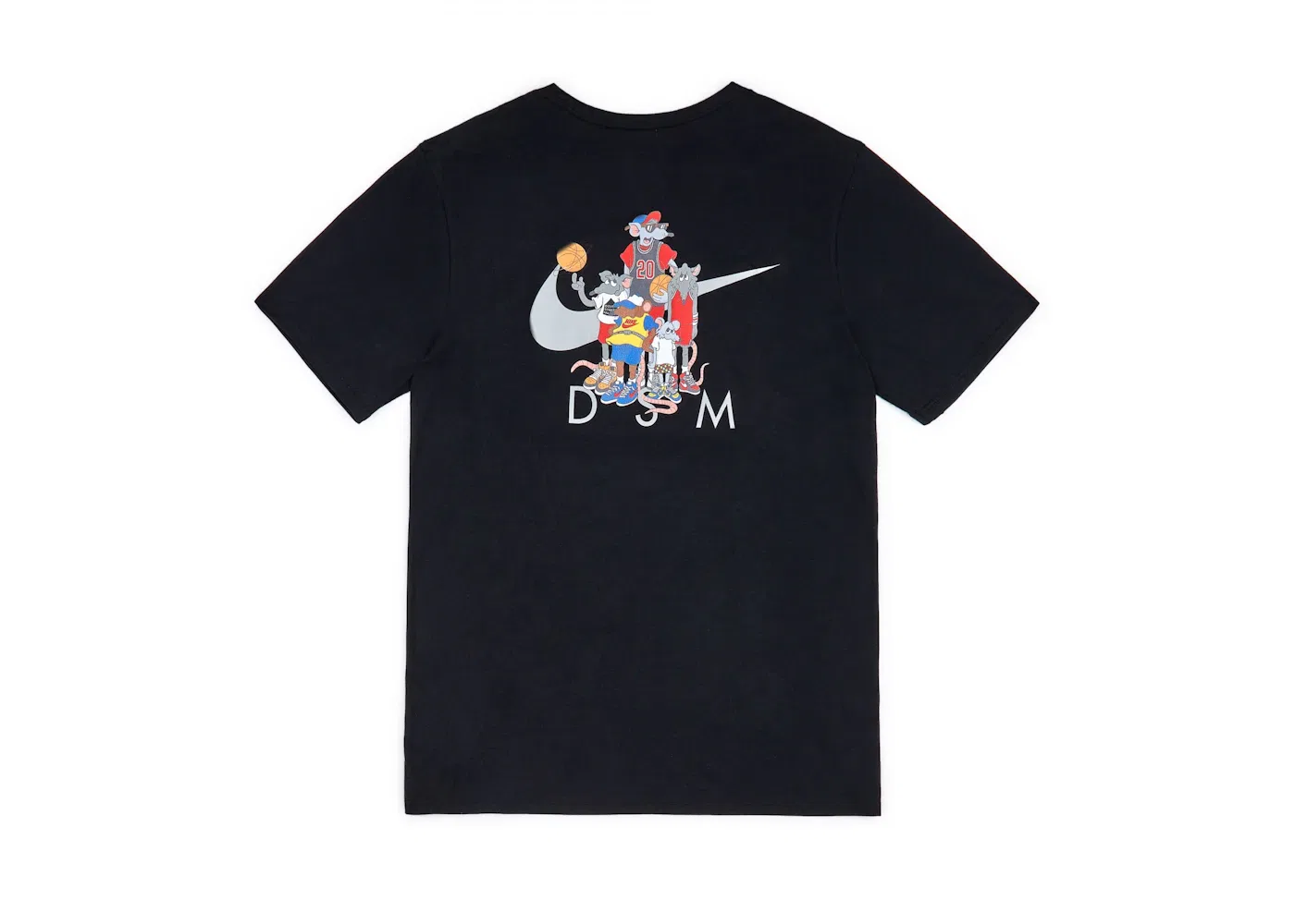 Мужская футболка с принтом Nike x Dover Street Market Year of the Rat Rat Pack T-Shirt, Black