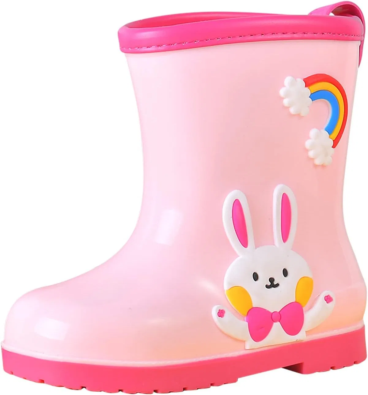 Детские дождевые сапоги с принтом Unisex-Child, Pink