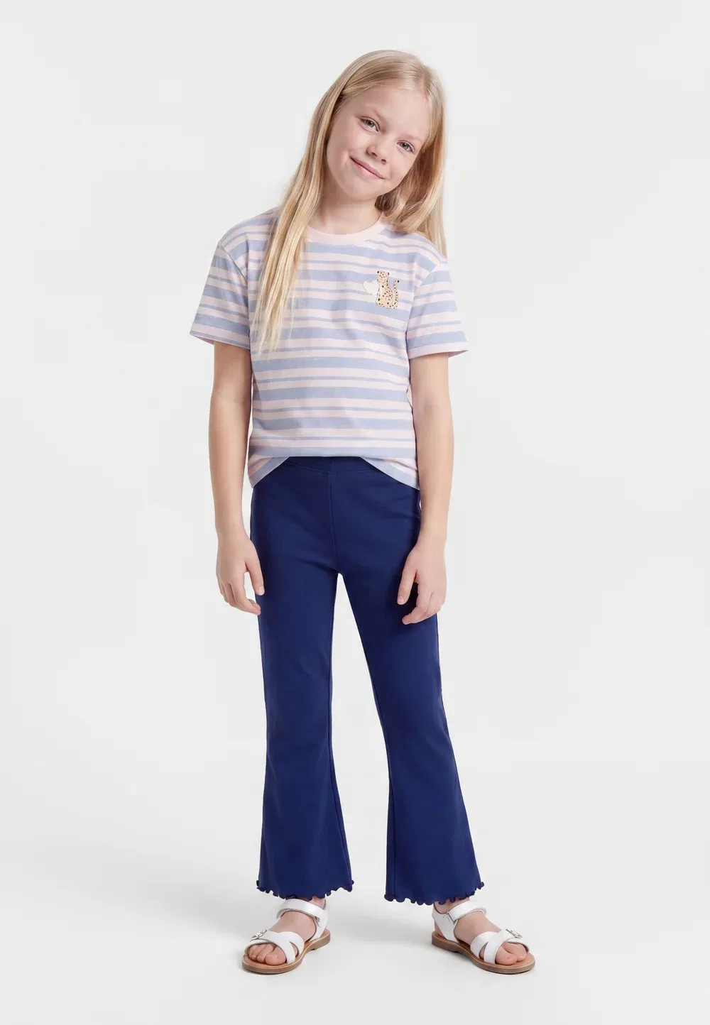 Комплект - леггинсы - брюки Friboo By Zalando, Dark Blue/ Pink