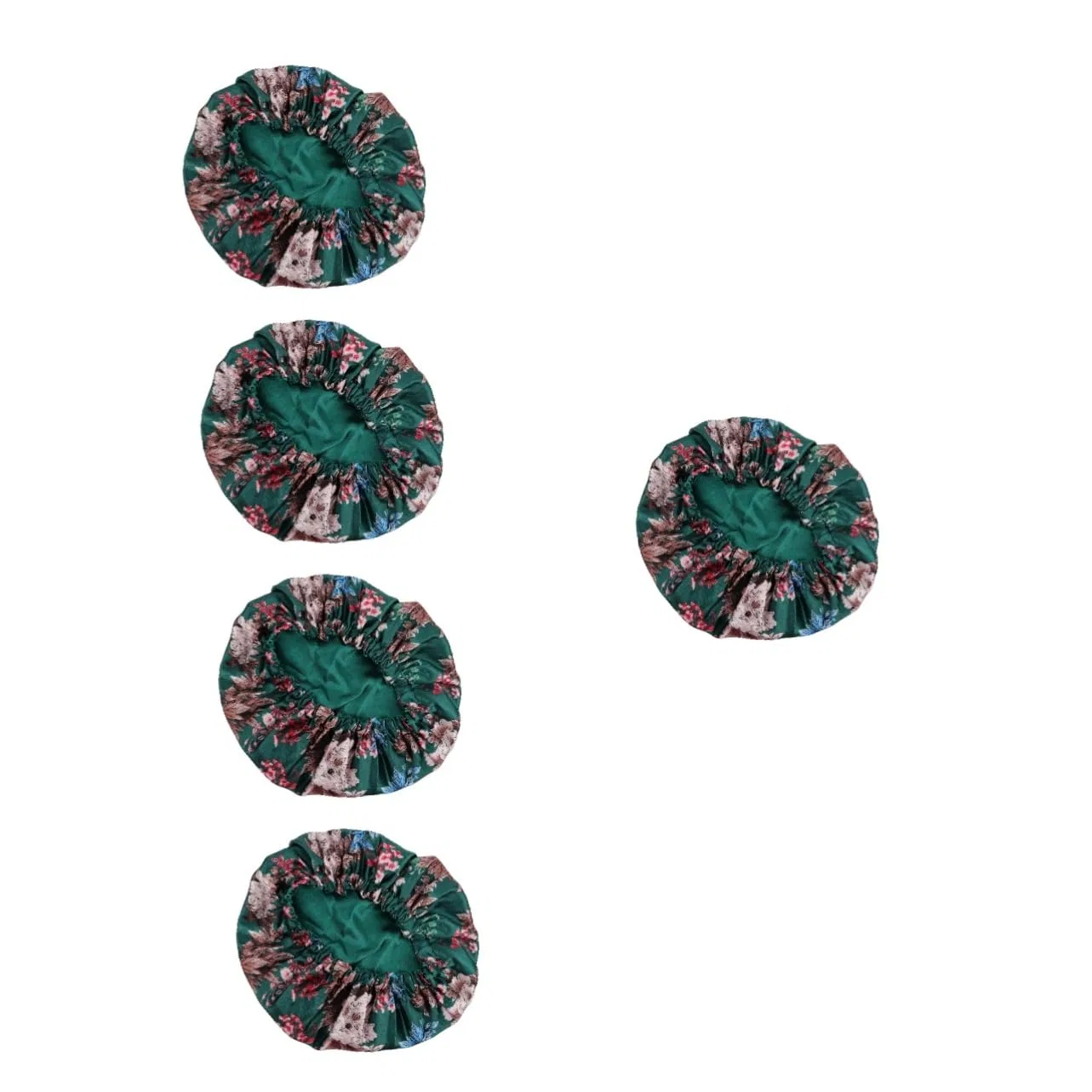 Шапочка для душа FRCOLOR, набор 5 шт, сатин, 30x20.5x3 см, Green