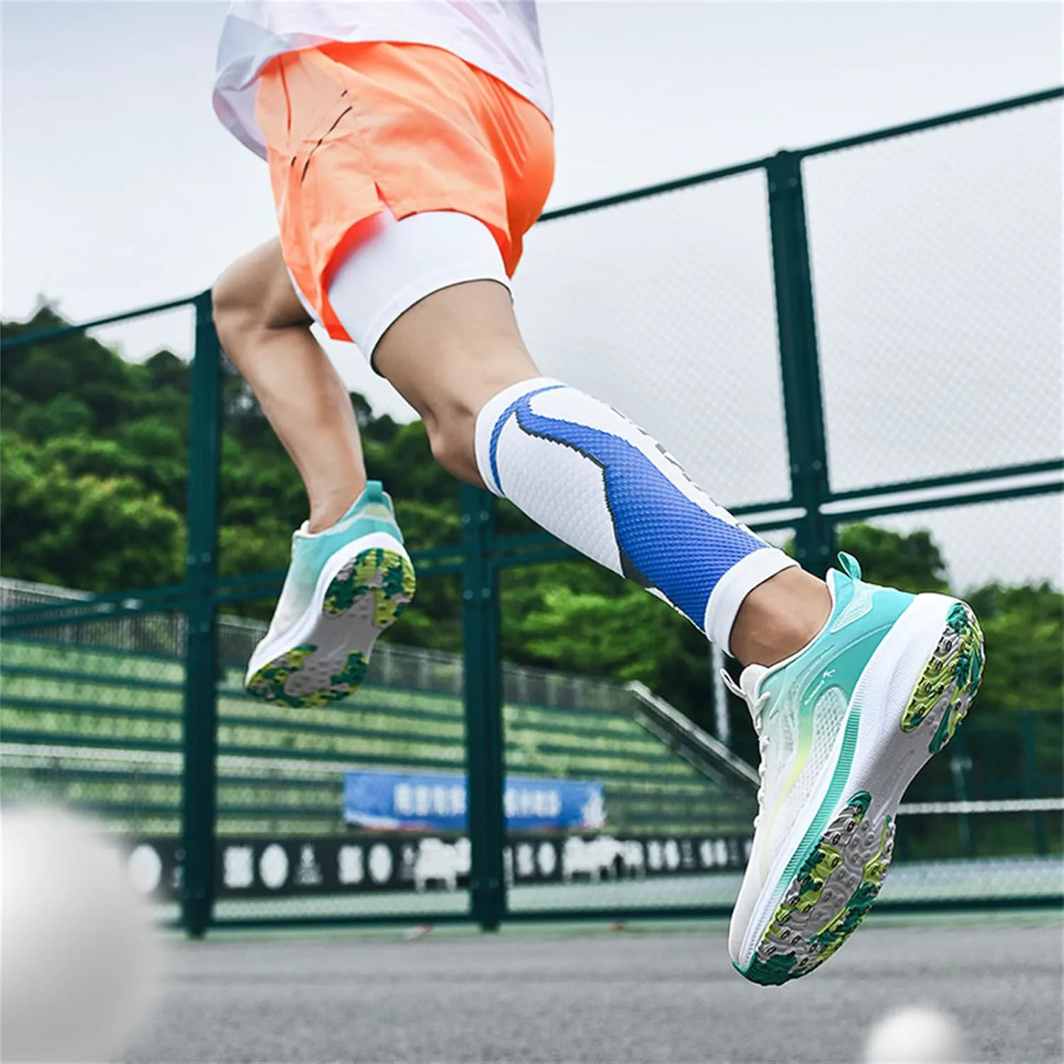 

Мужские кроссовки JiuQing для бега, легкие теннисные спортивные повседневные кроссовки для прогулок и тренировок в зале, зеленый