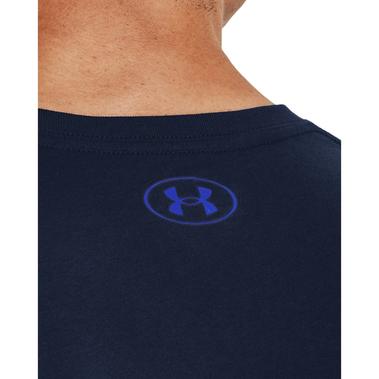 Детская хлопковая футболка с графическим принтом Under Armour, Navy — фото 3