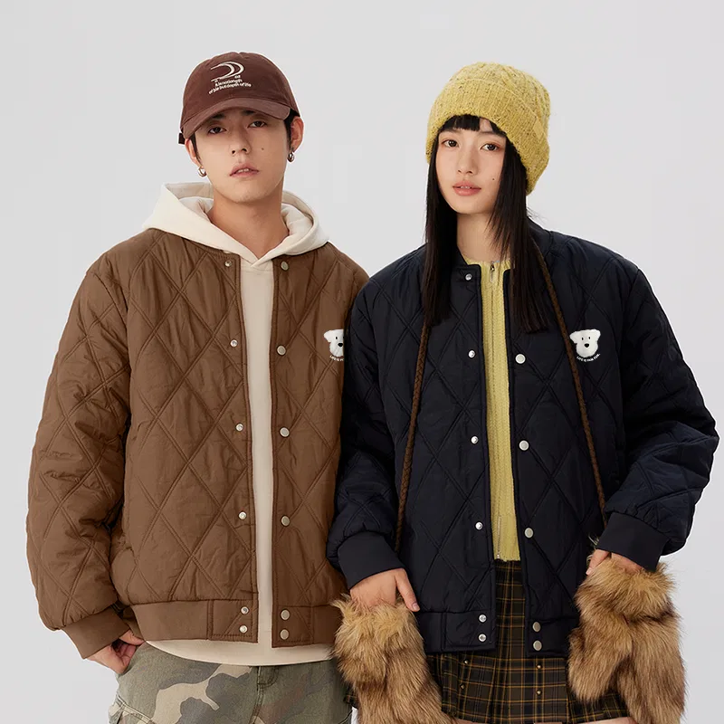 Детский пуховик с принтом Ma Pin Puppy Chest Logo MINISO, Black (Fleece-Lined Fall Winter) — фото 4