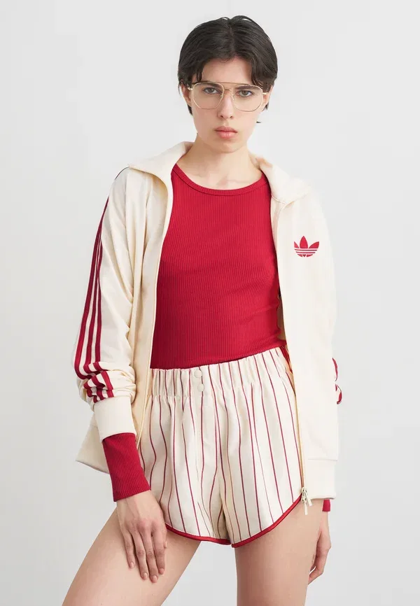 Спортивная куртка Firebird свободного кроя - тренировочная куртка Adidas Originals, красный/ванильный