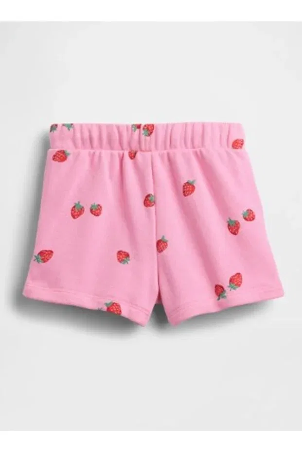 Детские шорты для девочек с принтом Gap Kids, Pink — фото 3