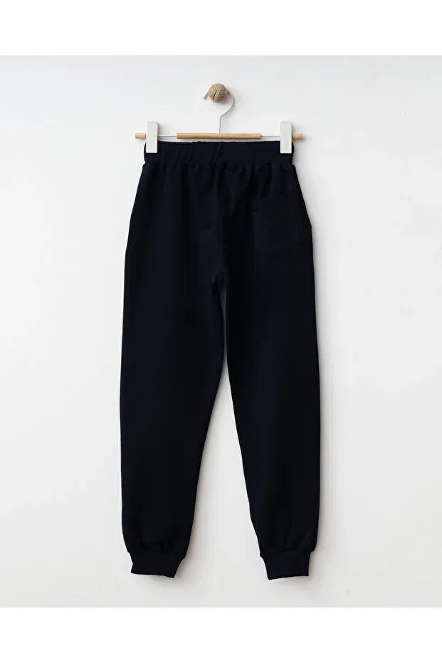 Детские спортивные штаны для девочек с карманами Basics Winimo Kids, Navy Blue — фото 4