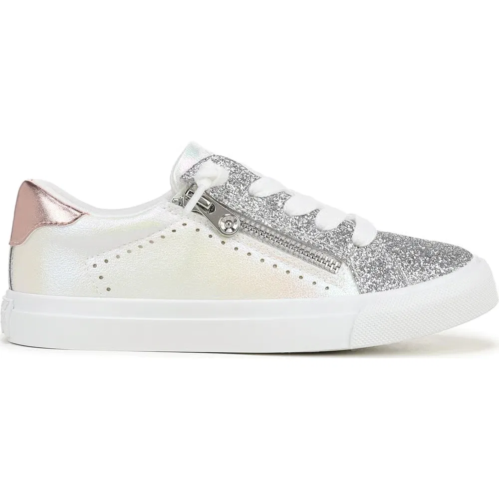 Детские кроссовки на молнии Perfect-K Blowfish Malibu, Silver Faux Leather — фото 2