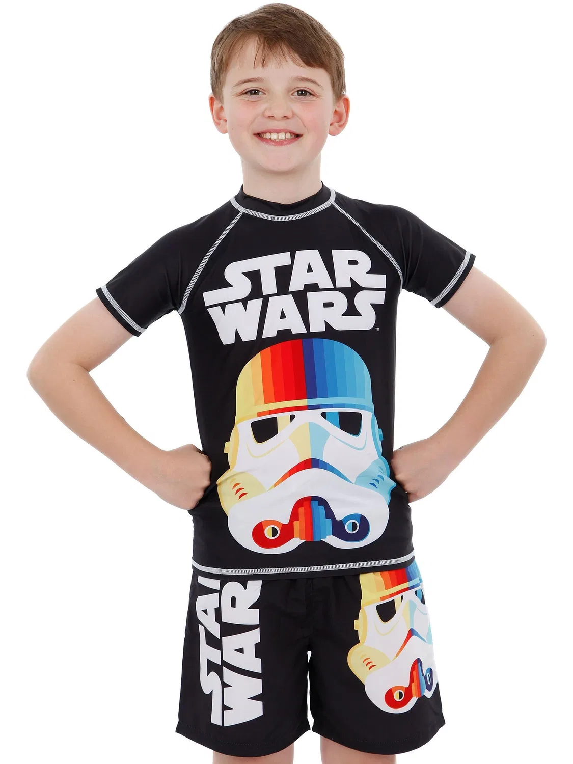 Плавки Star Wars с принтом шлема штурмовика Character, черный — фото 2