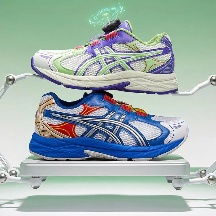 Детские кроссовки с сетчатым материалом ASICS — фото 4