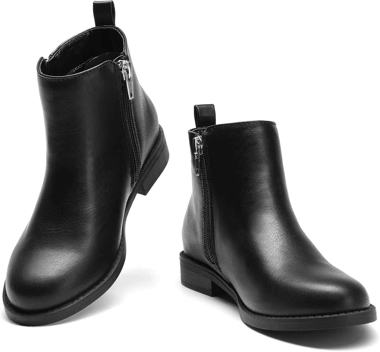 Детские ботинки для девочек с блестками и звездами DREAM PAIRS, Black — фото 4