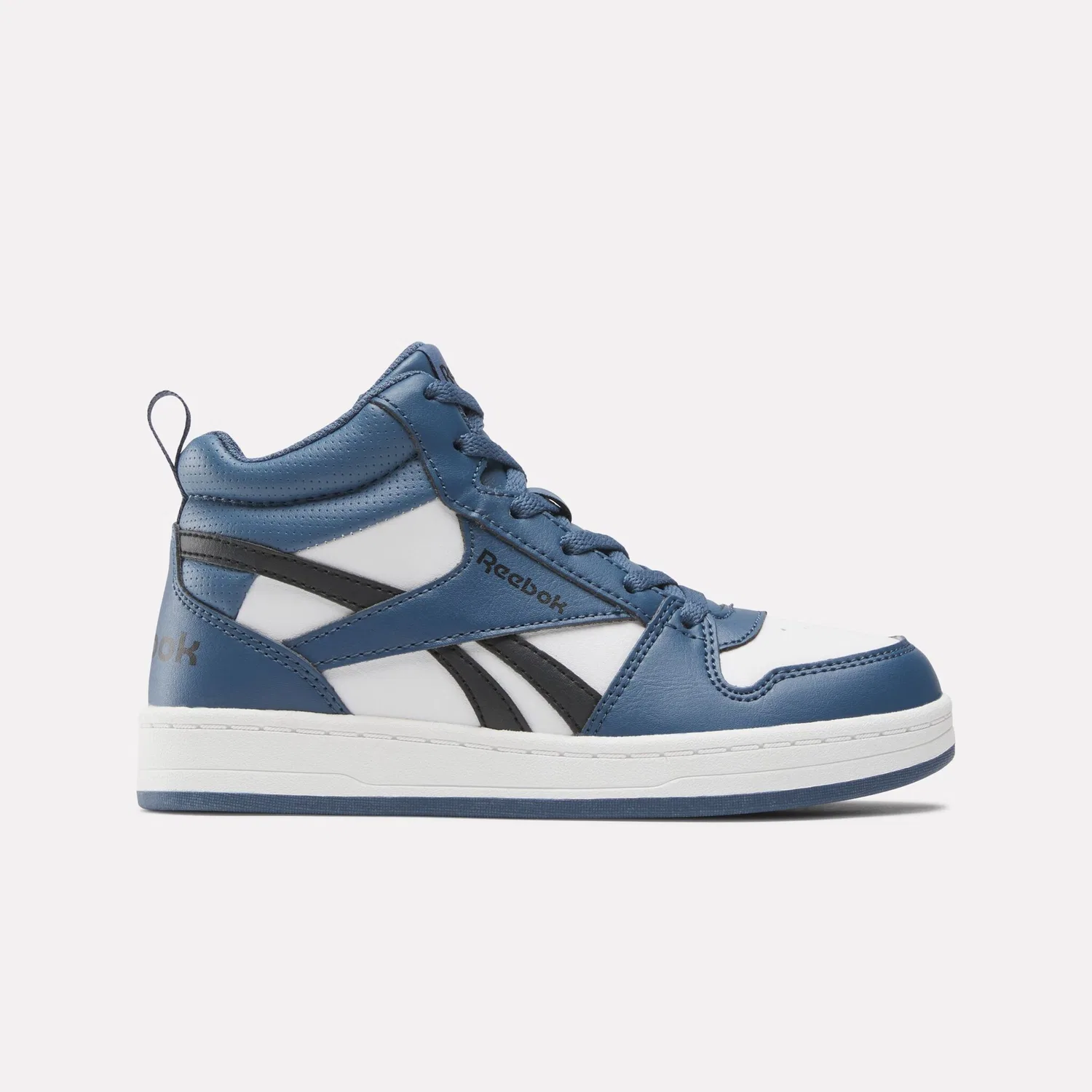 Детские кроссовки на шнуровке Reebok Royal Prime Mid 2.0 Reebok Classic, White/Shadow/Washed Black — фото 2