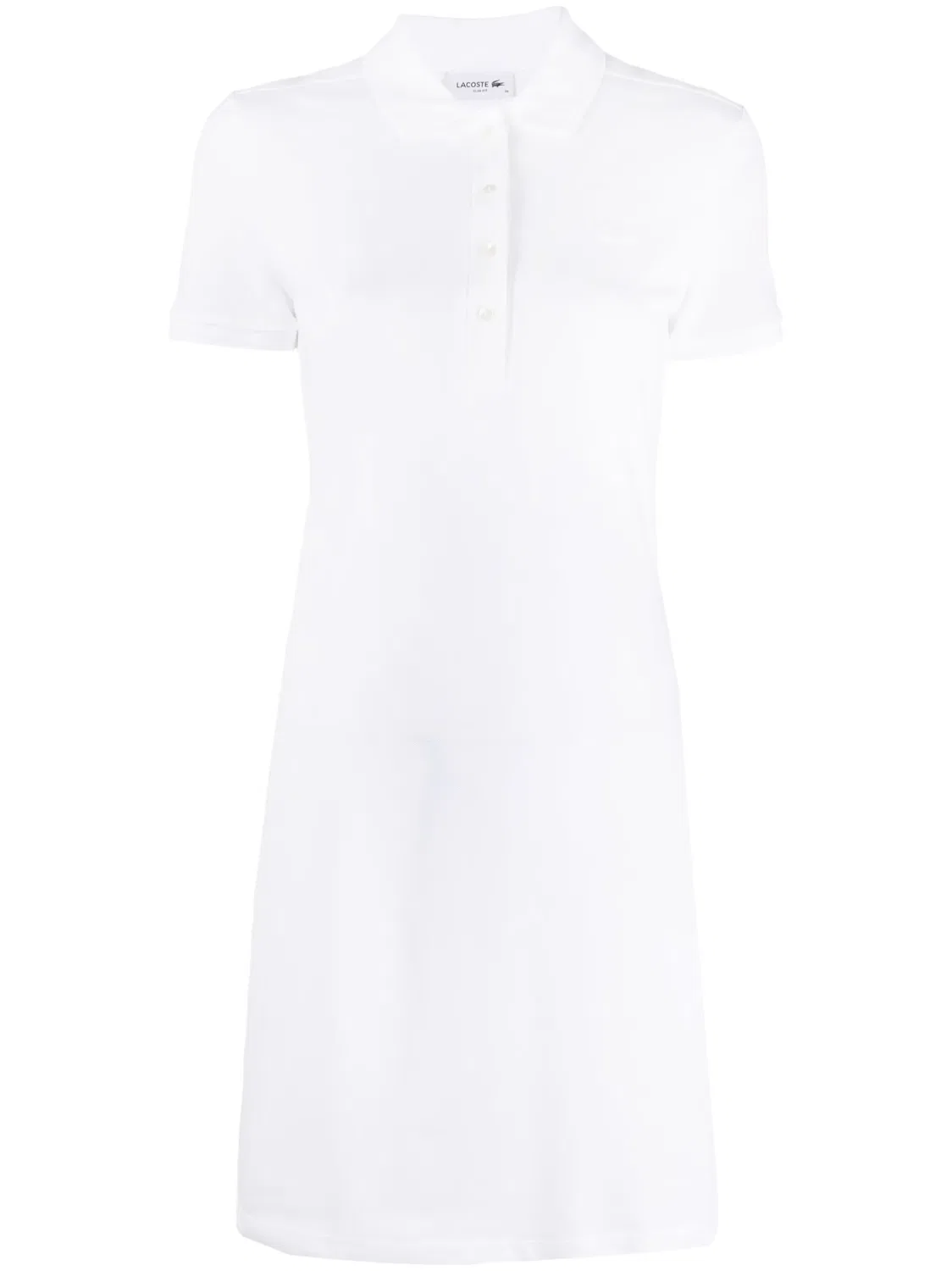 Платье-поло с логотипом Lacoste, белый